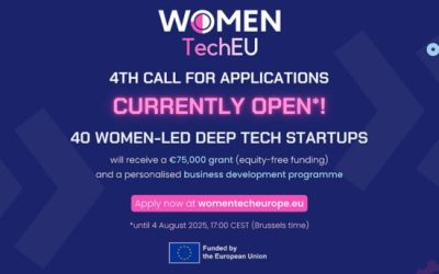 Women TechEU: Última Call Aberta para Startups Deep Tech Lideradas por Mulheres