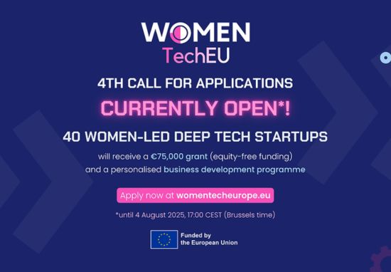 Women TechEU: Última Call Aberta para Startups Deep Tech Lideradas por Mulheres